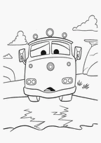 coloriage cars le van